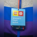 Lego Women's Gray and Blue Bomber Jacket Size M Photo 3