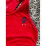 Peloton  High Neck Red Team USA Sports Bra Sz M Photo 2