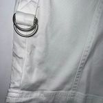 Soft Surroundings White Pull On Summer Cargo Style Adjustable Cuff Pants Size L Photo 2