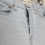 Levi's LEVI’S Premium Ribcage Straight Ankle Light Wash Button-Fly Jeans Size 26 Photo 2