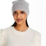 Carolyn Rowan Cashmere Baggy Beanie w/Scattered Swarovski Crystals, OS, NEW Gray Photo 2