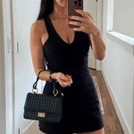 Alo Yoga ALO Airbrush Black Mini Dress S Photo 4