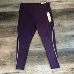 Nicole Miller  Sport Plum Purple Leggings Size Medium NEW Photo 1