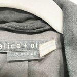 Alice + Olivia Miles Genuine Goat Suede Leather Quilted Zip Moto Jacket Black S Photo 1