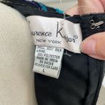 Laurence Kazar NWT NOS  Beaded Sequin Short Sleeve Silk Top Blue Black L Photo 7