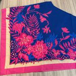 Lilly Pulitzer New Schaffer Silk One Shoulder Blouse Women’s Size 8 Blue Pink Photo 2