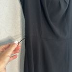 White House | Black Market WHBM Black Dress Dark Red Roses Interior Office Siren Goth Vampire LBD Vixen Photo 2