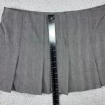 Abercrombie & Fitch Abercrombie Fitch Pleated Mini Skirt Women Large Gray Pinstripe Schoolgirl Y2K Photo 4