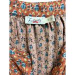 Faherty Woodstock Print Midi Dress in Chestnut Blossom Small V Neck Button Front Orange Size undefined Photo 6
