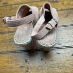Toms  pink‎ suede strapped wedge sandals Photo 3