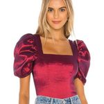 Majorelle  Cruz Bodysuit in Maroon Photo 0