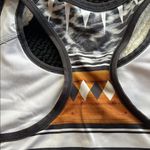 Nike Pro Classic Black White Geometric Striped Sports Bra limited edition Photo 5