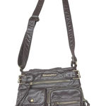 Montana West Soft Washed Faux Leather Multi Pocket Shoulder Purse Crossbody Bag Photo 0