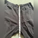 Eileen Fisher Organic Cotton Lofty Gauze Black Tapered Ankle Pant PL Petite NWT Photo 5