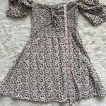 Faithfull the Brand Dress Beldhi Floral Mini Puff Sleeves Fit and Flare S Photo 9