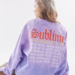 Urban Outfitters Sublime Purple Oversize Crewneck Sweatshirt L/XL Photo 0