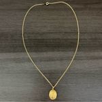 Saint Francis Pray For Us Necklace Gold Photo 2