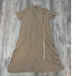 ATM Anthony Thomas Melillo Shirt Dress Camel‎ Beige Cotton Size Large Tan Photo 8