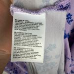 Lands' End  Floral Maxi Dress Size XL Purple V-Neck Soft Stretch Lounge Resort Photo 7