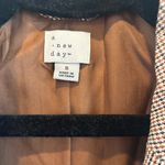 A New Day  Houndstooth Plaid Women's Blazer Jacket Oversized Lined Neutral Size S Photo 4