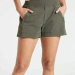 Athleta Dark Green Trekkie North Shorts Photo 0