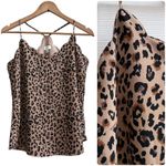 J.Crew  Leopard Scalloped Adjustable Straps Racerback Camisole Cami Top Size 6 Photo 11