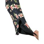 Pineapple Moon Gray Floral Silk Maxi Sleeveless Dress Vintage Pink Green Small Photo 6