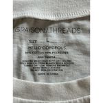 Grayson Threads  Women's White Pumpkin Graphic Jack-o-Lantern Halloween T-shirt L Photo 4