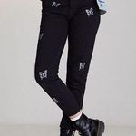 PacSun Women's 100% Cotton Black Ultra High Rise Slim Black Jeans Butterfly Desi Photo 0