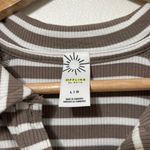 Aerie OFFLINE By  Thumbs Up Heavyweight Polo Maxi Dress Size Large Ribbed Striped Photo 3