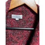 Joseph A 301-006  Size Medium Long Red Black cardigan duster Open Front Photo 2