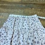 Cloth & Stone Skirt Blush Leopard Print Tiered Elastic Waist Large Anthropologie Photo 1