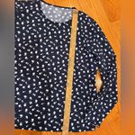 Lands' End Lands’ End Long Sleeve Rash Guard Swim Tee – Blue & White Floral – Size XL (18) Photo 2