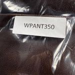 Judy Blue  Vegan Faux Leather Tummy Control Top Straight Leg Brown Pants Size 18W Photo 14