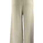 Sincerely Jules Women's Beige Knit Wide Leg Elastic Waist Trousers Pants Size M Photo 2