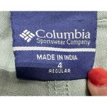 Columbia Women's Stretch Green PFG Pants Size 4 Regular Pockets New With Tags Photo 4