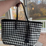 Michael Kors  Houndstooth Tote in Black and White Photo 0