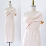 Reiss • Riana One Shoulder Bodycon Dress pink blush nude draped cocktail Photo 3