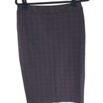 Dalia Womens Pencil Skirt Pull On Plaid Stretch Red Black S Photo 0