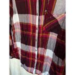 Maurice's  Multi-Colored Plaid Button Down Top Woman’s Size Medium Photo 2