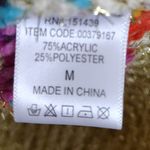 Forever 21  NWT gold metallic multicolor sweater size medium Photo 6