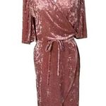 Nordstrom  / Alexia Admor Crushed Velvet Wrap Dress - size S Photo 0