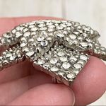 Vintage Unsigned Pave Silver tone Star Brooch Photo 3