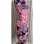 Lilly Pulitzer  Preppy Designer Old Money Paisley Floral Knee Length Dress Small Photo 1