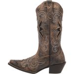 Laredo  Womens Lucretia Cowboy Boots Leather Black/Tan Photo 1