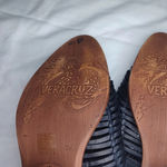 Sundance Veracruz Bella Notte leather Stacked Heel Boho Mules Black Size 8 Photo 12