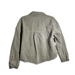 ZARA Green Women’s 100% Cotton Long Sleeves Jean Denim Jacket Medium Casual Photo 3