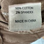 78 & Sunny Pants Women’s 6 Pedal Pusher Cropped Brown Wide Cuff Preppy Photo 3