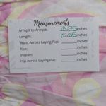 Hill House The Paz Skirt Mini Candy Kaleidoscope Pink Linen Ruffle L New Photo 9