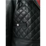 Sandro Ewan Leather Quilted Biker Jacket Size Medium Photo 6
